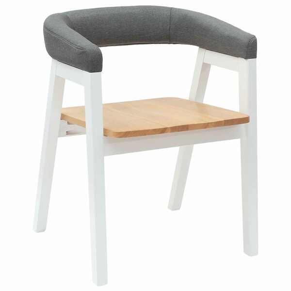 vidaXL Обедени столове 2 pcs Бяло 54 x 57 x 73 см