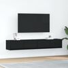vidaXL ТB шкафове, 2 бр, черен дъб, 80x31x25,5 см, инженерно дърво