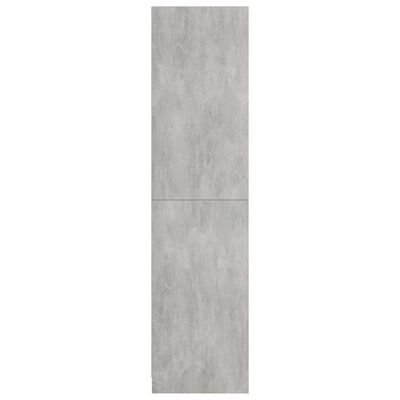 vidaXL Гардероб, бетоново сиво, 100x50x200 см, ПДЧ