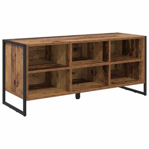 vidaXL Шкаф за обувки 100 x 35 x 44 см Инженерна дървесина Старо дърво