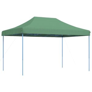 vidaXL Сгъваема парти шатра, pop-up, зелена, 440x292x315 см