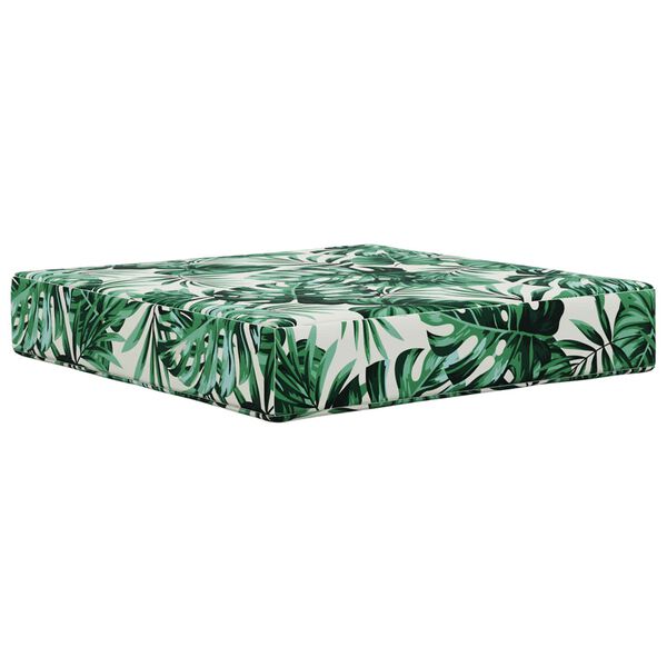 vidaXL Възглавница за диван на открито 3 pcs Мотив с листа Полиестер