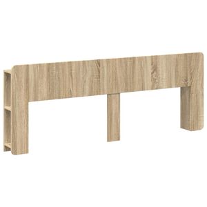 vidaXL Табла за легло със съхранение Дъб сонома Инженерна дървесина