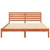 vidaXL Рамка за легло с таблото Кафяво с восъчно покритие 160 x 210 cm