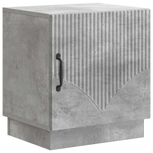 vidaXL Нощно шкафче Бетоново сиво 43 x 34,5 x 47 см