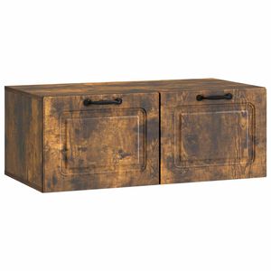 vidaXL Стенно монтиран ТВ шкаф Опушен дъб 78,5 x 41 x 30 см