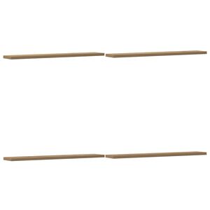 vidaXL Рафтове за книги 4 бр дъб артизан 60x10x1,5 см инженерно дърво