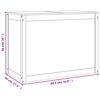 vidaXL Кутия за пране, сива, 88,5x44x66 см, борово дърво масив
