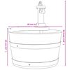 vidaXL Воден фонтан с помпа 28x28x34,5 см масивна ела
