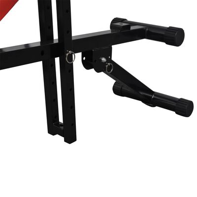 vidaXL Комплект регулируема пейка за преси с щанга и дъмбели, 60,5 кг