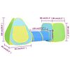 vidaXL Детска палатка за игра с 350 многоцветни топки