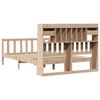 vidaXL Легло с етажерка за книги, без матрак, 160x200 см, бор масив