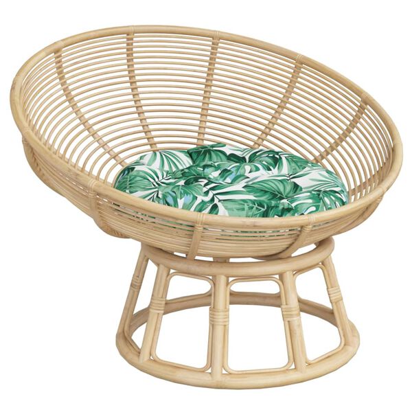 vidaXL Кръгла възглавница на листа &Oslash; 60 x11 см Оксфорд плат