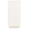 vidaXL Конзолен шкаф, бял, 60x34x75 см, бор масив