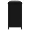 vidaXL Пейка за обувки с подвижно чекмедже, черен, 82x32x56 см
