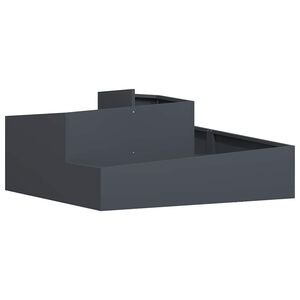vidaXL Градинска саксия Антрацит 100 x 100 x 50 cm