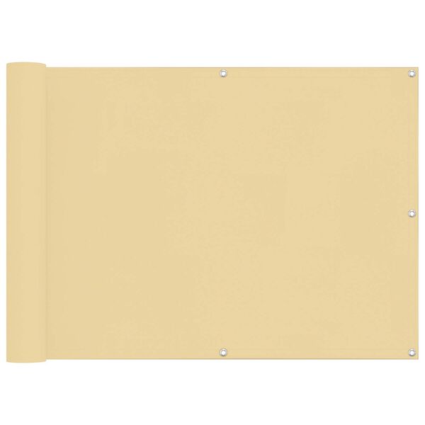 vidaXL Балконен екран PU покрит оксфорд алу