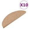 vidaXL Самозалепващи стелки за стълби, 10 бр, бежови, 56x17x3 см