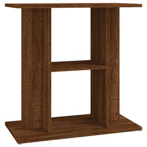 vidaXL Поставка за аквариум, кафяв дъб, 60x30x60 см, инженерно дърво