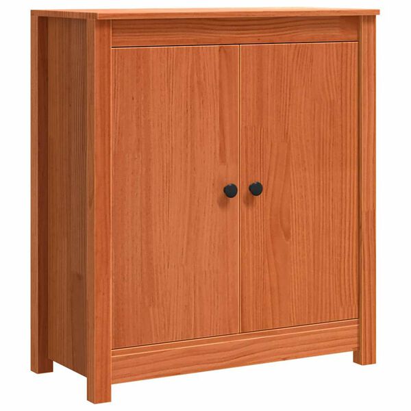vidaXL Служебен шкаф Кафяво с восъчно покритие 70 x 35 x 80 см