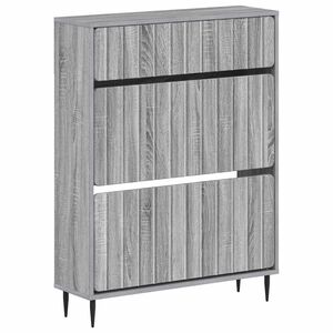 vidaXL Шкаф за обувки ZWOLLE 78 x 24 x 103 см Инженерна дървесина