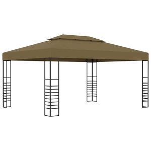 vidaXL Шатра, 3x4 м, таупе, 180 г/м&sup2;