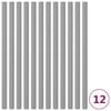 vidaXL Пяна за стълб на батут 12 бр 92,5 см сива