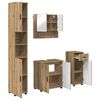 vidaXL Комплект мебели за баня 4 бр. Дъб 61 x 35 x 64 см