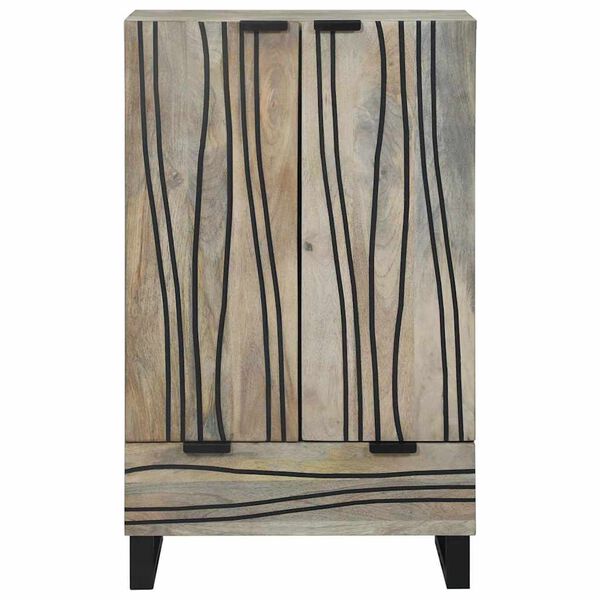 vidaXL Шкафове и стелажи за съхранение на медии с чекмедже Бял и черен