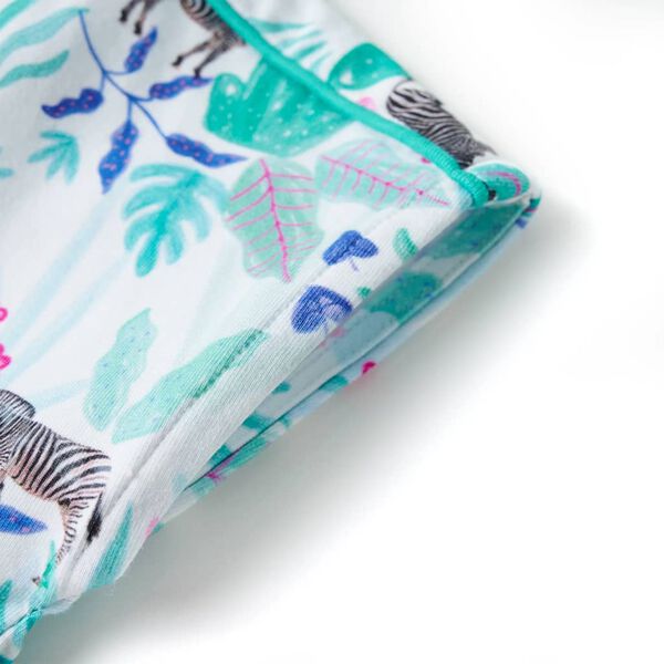 Детска рокля, екрю и тъмна мента, 104