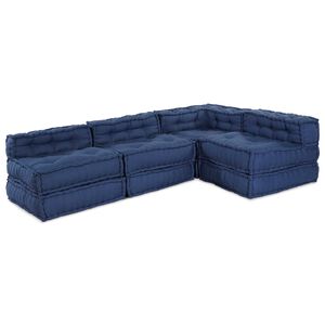 vidaXL Модулен диван 4 pcs Индийски Текстил