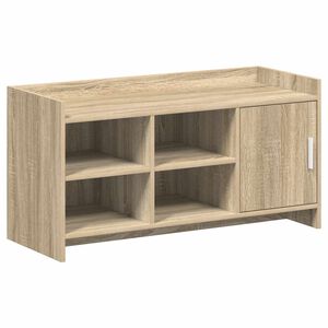 vidaXL Шкаф за обувки със съхранение Дъб сонома 100 x 39,5 x 51 см