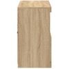 vidaXL Сайдборд с LED светлини, сонома дъб, 81x37x67 см