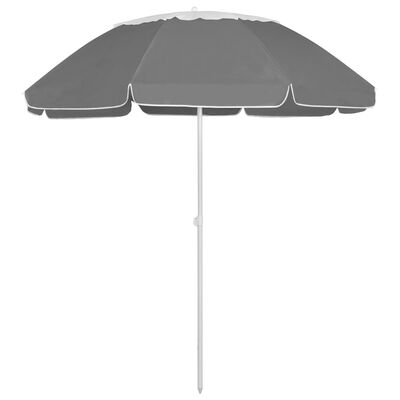vidaXL Плажен чадър, антрацит, 300 см