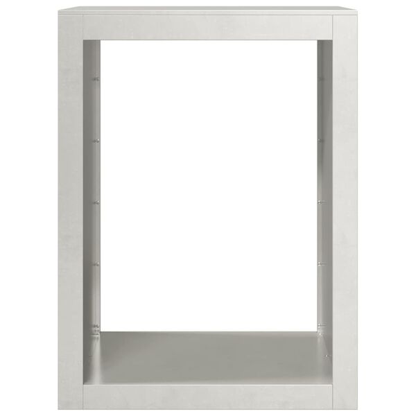 vidaXL Стойка за дърва за огрев, 60x40x80 см, неръждаема стомана
