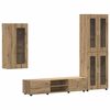 vidaXL Комплект ТВ шкаф FLORIN 3 pcs Дъб Инженерно дърво