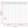vidaXL Ограден панел Assen стомана 1,7x1,2 м черен