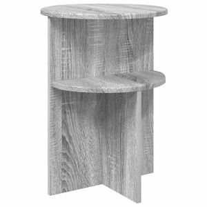 vidaXL Странична маса Сива сонома &Oslash; 39,5 x 55 см Инженерна дървесина