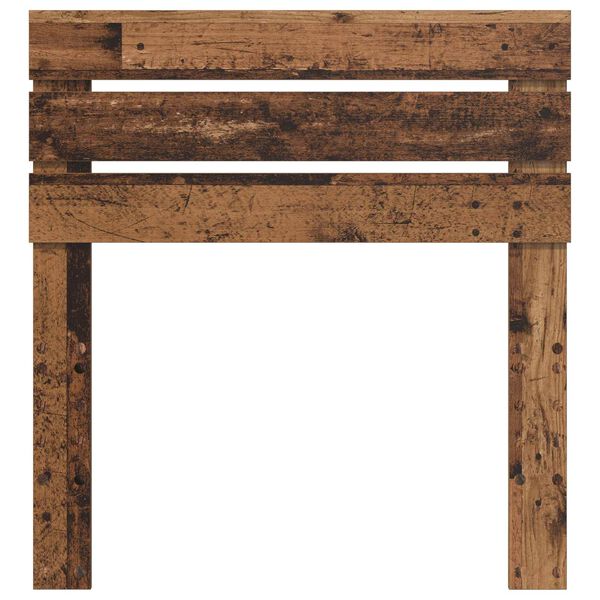 vidaXL Облегалка за глава с таблото Старо дърво 75 cm Инженерно дърво