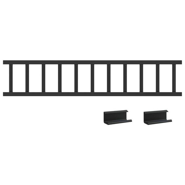 vidaXL Снегозадържател за покрив 1200 x 2,5 x 20 см Стомана