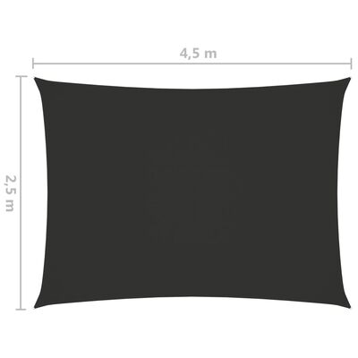 vidaXL Платно-сенник Оксфорд текстил правоъгълно 2,5x4,5 м антрацит