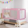 vidaXL Ограничител за бебешко легло, розов, 160x25 см, плат