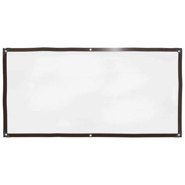 vidaXL Платно с детайли Прозрачен 1 x 2 m Полиетилен