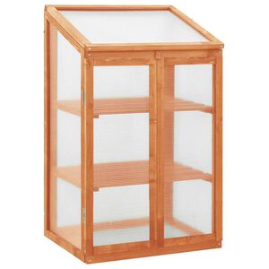 vidaXL Оранжерия, 60x45x100 см, чамово дърво