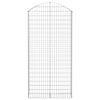vidaXL Дъговидна габионна кошница 100x30x200/220 см поцинковано желязо