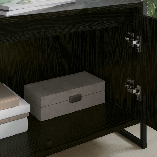 vidaXL ТВ шкаф Черния дъб 140 x 36 x 49.5 см Инженерно дърво