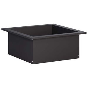 vidaXL Ринг за огнище Черно 90 x 90 x 25 см Стомана