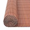 vidaXL Градска ограда Кафяво 150 x 500 cm ПВЦ