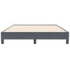 vidaXL Box Spring Легло без матрак Тъмно сиво 160x210 cm Кадифе