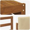 vidaXL Комплекти дивани 6 pcs Натурален и Бежов Солидно акациево дърво